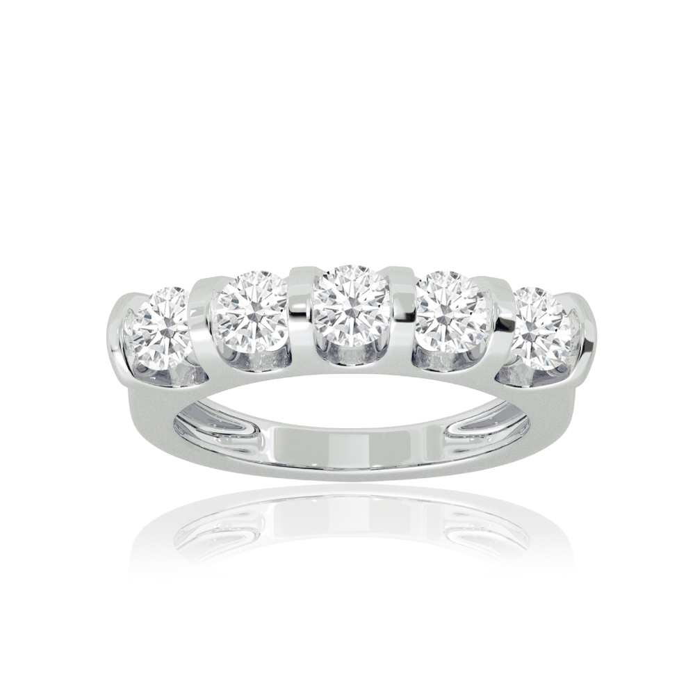 Bali Channel Set Lab Grown Five Stone Diamond Ring Questions & Answers