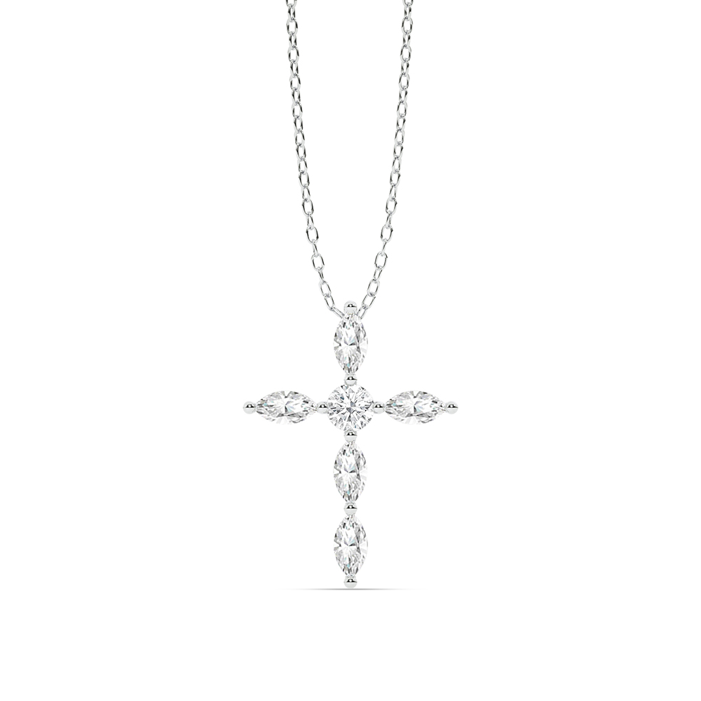 What is the significance of a Heavenly Light Lab Grown Diamond Cross Necklace?