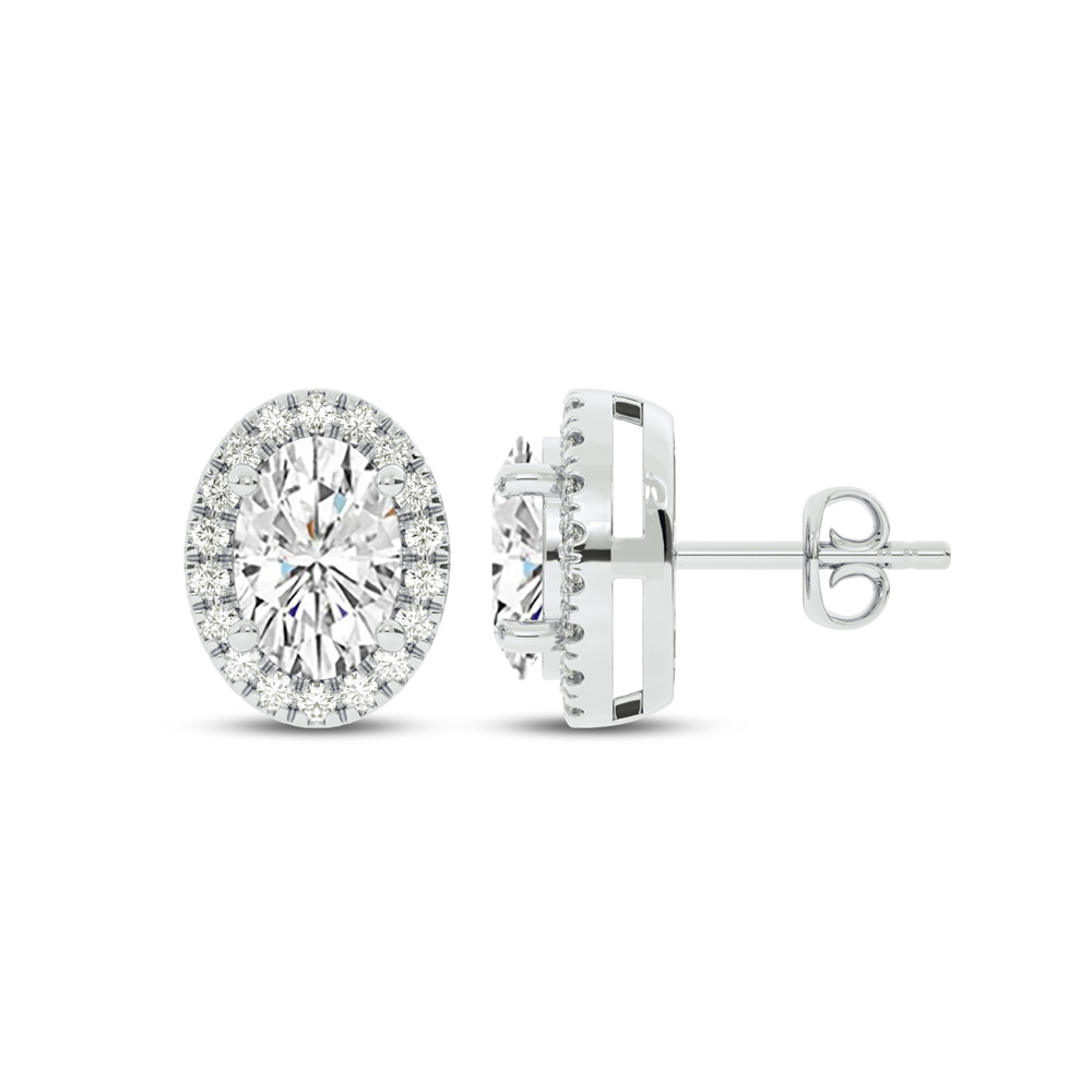 Lab Grown Customizable Halo Diamond Earring Questions & Answers