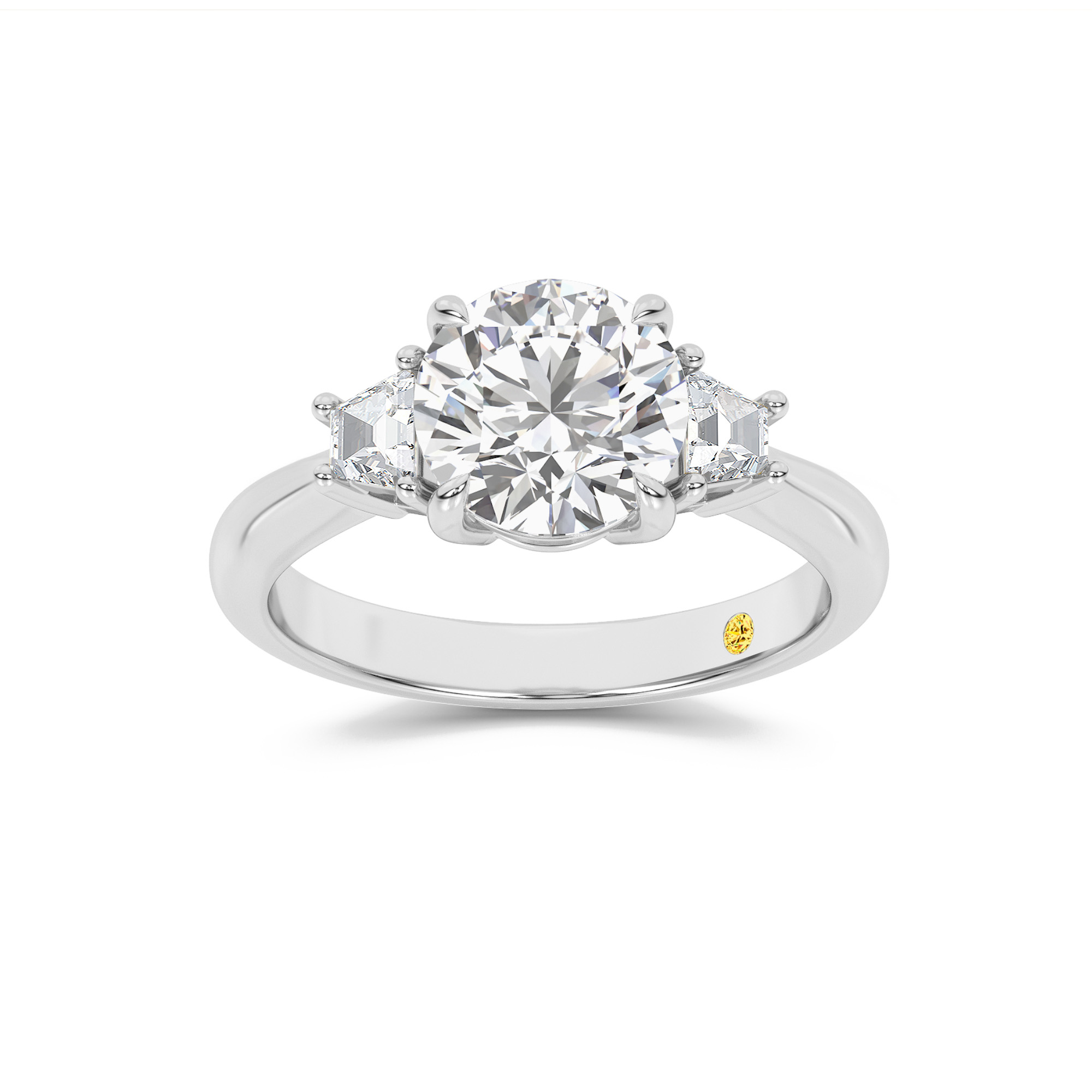 What defines a trapeze diamond in a Nova engagement ring?