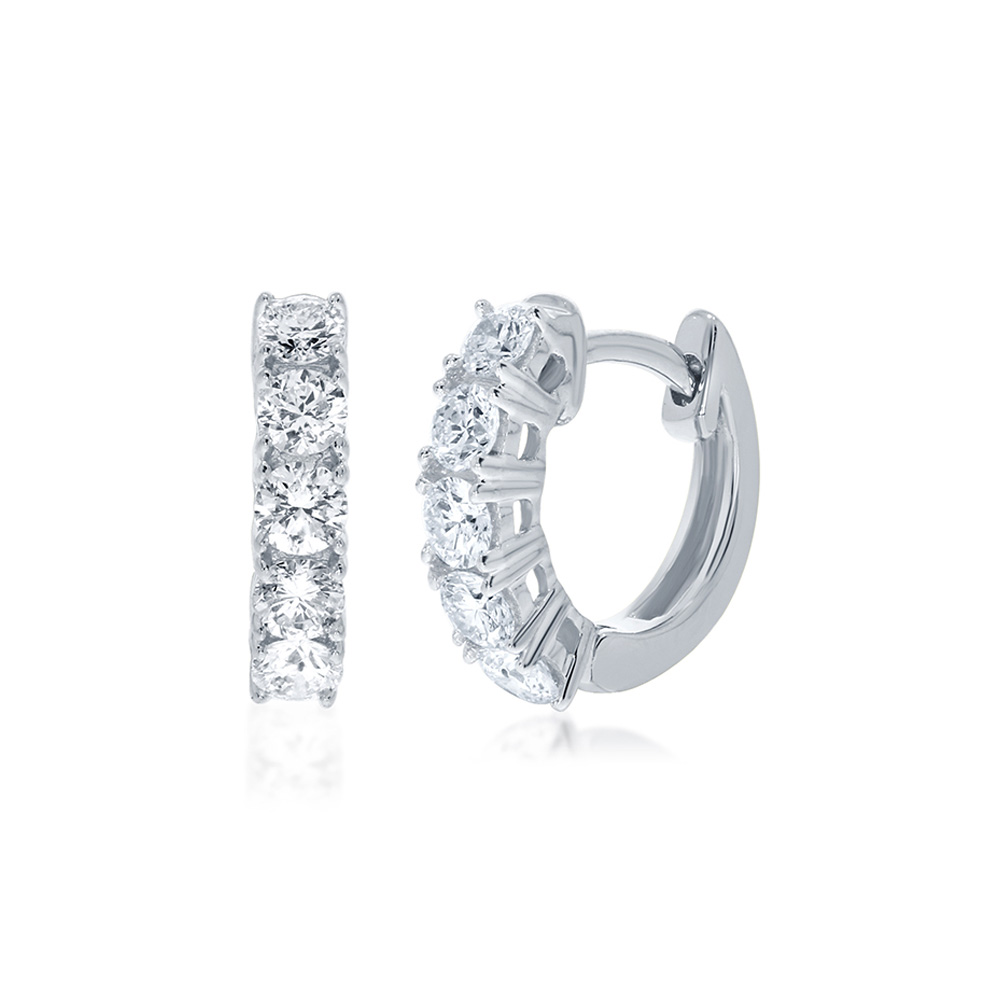 Lab Grown Five Stone Diamond Hoop Earrings Questions & Answers